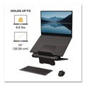 Office Furniture Accessories | Fellowes Mfg Co. 100098500 9.25 in. x 10.55 in. x 0.55 in. to 8 in. Supports Up to 8.8 lbs. Breyta Laptop Stand - Black image number 2