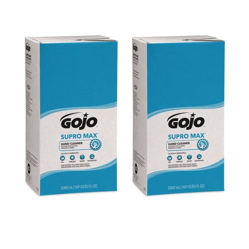 Cleaning & Janitorial Supplies | GOJO Industries 7572-02 SUPRO MAX Floral Scent 5000 mL Hand Cleaner Refill for PRO TDX Dispenser (2/Carton) image number 0