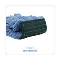 New Year New Savings! Save $25 off $150 | Boardwalk BWK402BL Cotton/Rayon Fiber Premium Standard Mop Head - Medium, Blue (12/Carton) image number 6