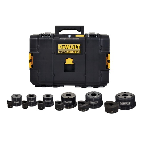 Chisels Files and Punches | Dewalt DCE6002K 1/2 in. - 2 in. Knockout Punches and Dies Kit image number 0