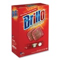 Cleaning Tools | Brillo 23310 2.5 in. x 3 in. Steel Wool Soap Pads - Gray/Pink (12/Carton) image number 2