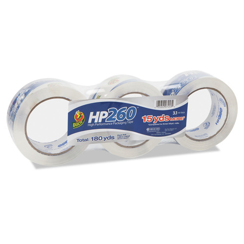 Tapes & Adhesives | Duck 655074 HP260 1.88 in. x 60 yards 3 in. Core Packaging Tape - Clear (3/Pack) image number 0