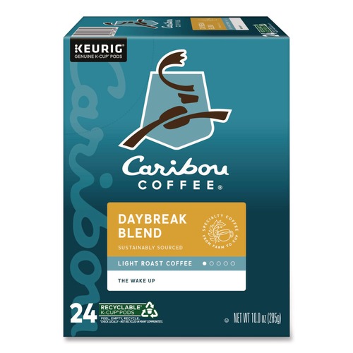 Bulk Savings Pricing 2 | Caribou Coffee 5000330136 Coffee K-Cups - Daybreak Morning Blend (24/Box) image number 0
