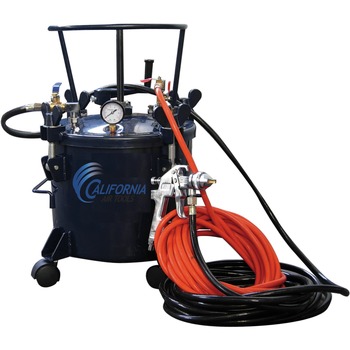 California Air Tools 5 Gallon Resin Casting Pressure Pot with 25 ft. Hybrid Polymer Air Hose