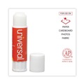 Office Jansan | Universal UNV75748 0.28 oz. Glue Sticks - Clear Dry (12/Pack) image number 5