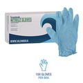 Disposable Gloves | Boardwalk 382MBXA 5 mil. Disposable Examination Nitrile Gloves - Medium Blue (100/Box) image number 2