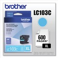 Bulk Savings Pricing 2 | Brother LC103C LC103C Innobella 600 Page-Yield High-Yield Ink - Cyan image number 5
