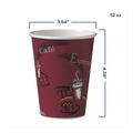 Office Jansan | SOLO OF12BI-0041 12 oz. Paper Bistro Design Hot Drink Cups (300/Carton) image number 4