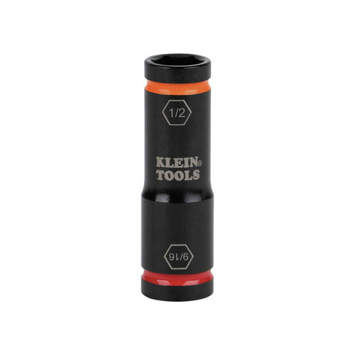 Impact Sockets | Klein Tools 66076 9/16 in. x 1/2 in. Flip Impact Socket image number 0