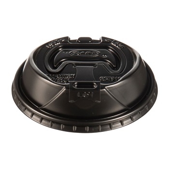 Dart OPT316B Optima Reclosable Lids for Paper Hot Cups fits 10 oz. - 24 oz. Cups - Black (1000/Carton)