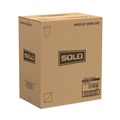 Cups and Lids | SOLO 510W 1-Sided Poly 10 oz. Paper Hot Cups - White (1000/Carton) image number 3