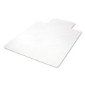 Office Jansan | Deflecto CM21232 45 in. x 53 in. EconoMat All Day Use Flat Packed Wide Lipped Chair Mat for Hard Floors - Clear image number 0