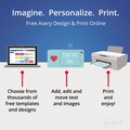 Office Jansan | Avery 05361 2-1/4 in. x 3-1/2 in. Laminated Laser/Inkjet ID Cards - White (30/Box) image number 5