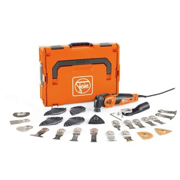 Fein MultiMaster MM 700 Max Corded Oscillating Multitool with L-Boxx and Accessory Set