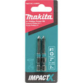 Bits and Bit Sets | Makita A-96643 Makita ImpactX #1 Phillips 2 in. Power Bit, 2/pk image number 2