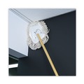 Mops | Boardwalk BWK1491 17.5 in. x 13.5 in. Cotton Wedge Dust Mop Head - White image number 6