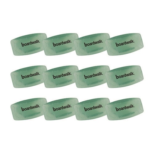 Odor Control | Boardwalk BWKCLIPCME Bowl Clips - Cucumber Melon Scent - Green (12/Box) image number 0