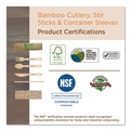 Cutlery | World Centric FO-BB-R Medium Heavyweight Paper Fork Bamboo Cutlery - Natural (24/Pack) image number 4