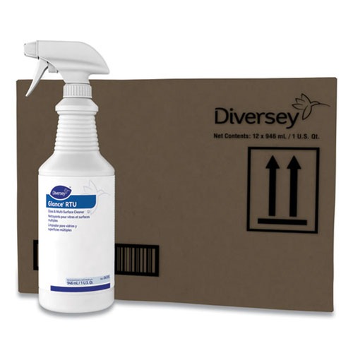 All-Purpose Cleaners | Diversey Care 04705. Glance 32 oz. Spray Bottle Glass and Multi-Surface Cleaner - Original (12/Carton) image number 0