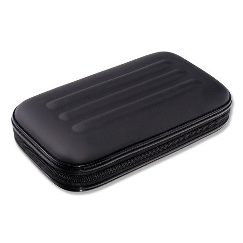 Pencils | Innovative Storage Designs 67000 8.75 in. x 5.25 in. x 2 in. Soft-Sided Pencil Case - Large, Black image number 0