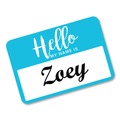 Office Jansan | Avery 08722 3.37 in. x 2.33 in. Flexible "Hello" Adhesive Name Badge Labels - Assorted (120/PK) image number 1