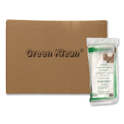 Bags and Filters | Green Klean GK-CV30 GK-CV30 Replacement Vacuum Bag (10/Carton) image number 0