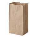 Office Jansan | Ross & Wallace Paper Products 100306 5.88 in. x 3.63 in. x 11 in. #6 Size Grocery Paper Bags - Kraft (2000/Bundle) image number 2