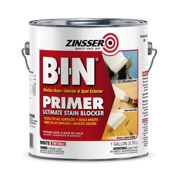 Rust-Oleum 320991CT BIN 1-Gallon Bucket/Pail Shellac-Base Interior and Spot Exterior Primer - Flat White (2/Carton)