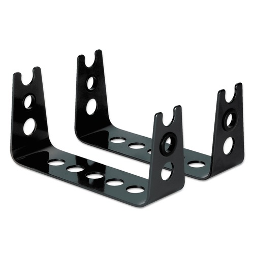 Office Jansan | Allsop 31480 Metal Art 4.75 in. x 8.75 in. x 2.5 in. Monitor Stand Risers - Black image number 0