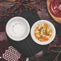 Food Trays, Containers, and Lids | SOLO HB12-PLANET 12 oz. ProPlanet Seal Compostable Paper Dinnerware Bowl - White (1000/Carton) image number 4
