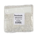 Cleaning & Janitorial Supplies | Boardwalk BWKCM02024S #24 Banded Cotton Mop Heads - White (12/Carton) image number 3