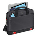 SOLO PRO100-4 18 in. x 2.5 in. x 13 in. Polyester Envoy Briefcase - Black image number 1