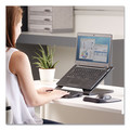 Office Jansan | Fellowes Mfg Co. 8038401 Designer Suites 13.19 in. x 11.19 in. x 4 in. Laptop Riser Supports up to 25 lbs. - Black Pearl image number 4