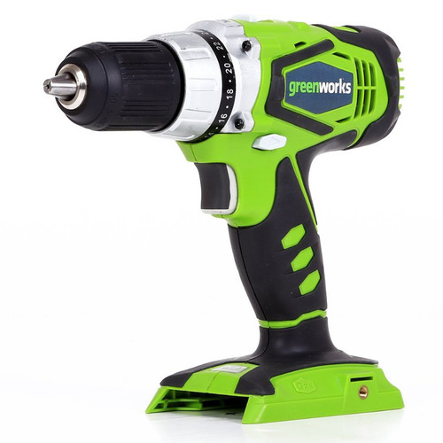 Drill Drivers | Greenworks 37012A 24V G24 Lithium-Ion 1/2 in. Cordless Drill Driver (Tool Only) image number 0