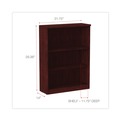  | Alera ALEVA634432MY 31.75 in. x 14 in. x 39.38 in. Valencia Series 3-Shelf Bookcase - Mahogany image number 5
