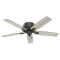 Hunter 50274 52 in. Donegan Noble Bronze Low Profile Ceiling Fan with Light Kit and Pull Chain image number 1