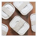 Food Service | World Centric TR-SC-60-LFP 60 oz 7.5 in. x 9.8 in. x 2.7 in. Paper Fiber Containers - Natural (400/Carton) image number 1
