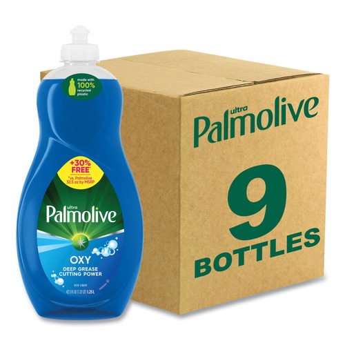 Cleaning & Janitorial Supplies | Ultra Palmolive US04273A 32 oz. Bottle Oxy Dishwashing Liquid - Fresh Scent (9/Carton) image number 0