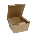 Labor Day Sale! Save $30 off $199! | Pactiv Corp. NOB08KECTE EarthChoice OneBox 4.5 x 4.5 x 3.25 Tamper Evident Paper Box - Kraft (200/Carton) image number 0