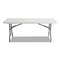 Office Jansan | Alera 65600 72 in. x 30 in. x 29 in. Square Edge Resin Rectangular Folding Table - Platinum image number 2