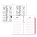  | AT-A-GLANCE E717T-50 3.5 in. x 6 in. 12-Month (Jan to Dec) 2025 Desk Calendar Refill with Tabs - White Sheets image number 1
