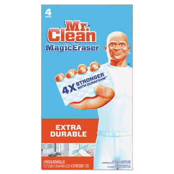 PRODUCTS | Mr. Clean 82038 4 3/5-in X 2 2/5-in Magic Eraser Extra Durable (4/Box, 8 Boxes/Carton)
