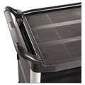  | Rubbermaid Commercial FG409300BLA Xtra Utility Cart, 300-Lb Cap, Three-Shelf, 20w X 40-5/8d X 37-4/5h, Black image number 1