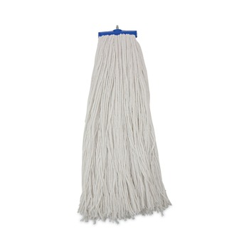 Boardwalk 32 oz. Economical Lie-Flat Rayon Fiber Mop Head - White (12/Carton)
