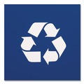 Trash & Waste Bins | Boardwalk TCIND712BLR 7 Gallon Polypropylene Recycling Container - Blue image number 3