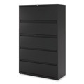  | Alera 25513 42 in. x 18.63 in. x 67.63 in. 5 Legal/Letter/A4/A5 Size Lateral File Drawers - Black image number 1
