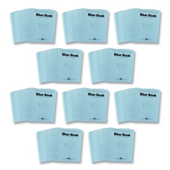 Roaring Spring 11 in. x 8.5 in. Sheets Examination Blue Book - Blue Cover (500/Carton)