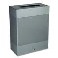 Trash & Waste Bins | Rubbermaid Commercial FGSR18EPLSM 40 gal. Designer Line Steel Square Silhouettes Receptacle - Silver image number 0