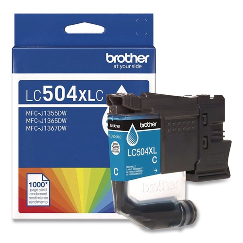 Ink & Toner | Brother LC504XLCS INKvestment 1000 Page-Yield High-Yield Ink - Cyan image number 0
