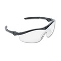 Safety Glasses | MCR Safety ST110 Storm Black Nylon Frame Wraparound Safety Glasses - Clear Lens (12/Box) image number 0